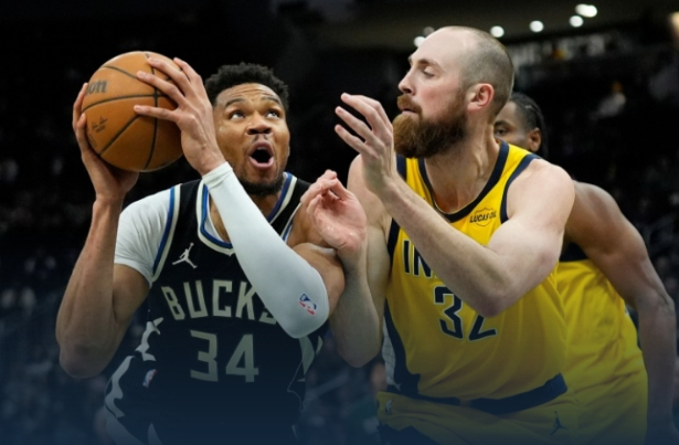 雄鹿大胜步行者,字母哥31+14+8,内史密斯32分2板|吉安尼斯·安特托孔波|扬尼斯-阿德托昆博|印第安纳步行者队|密尔沃基雄鹿队|阿隆·内史密斯_新浪体育_新浪新闻